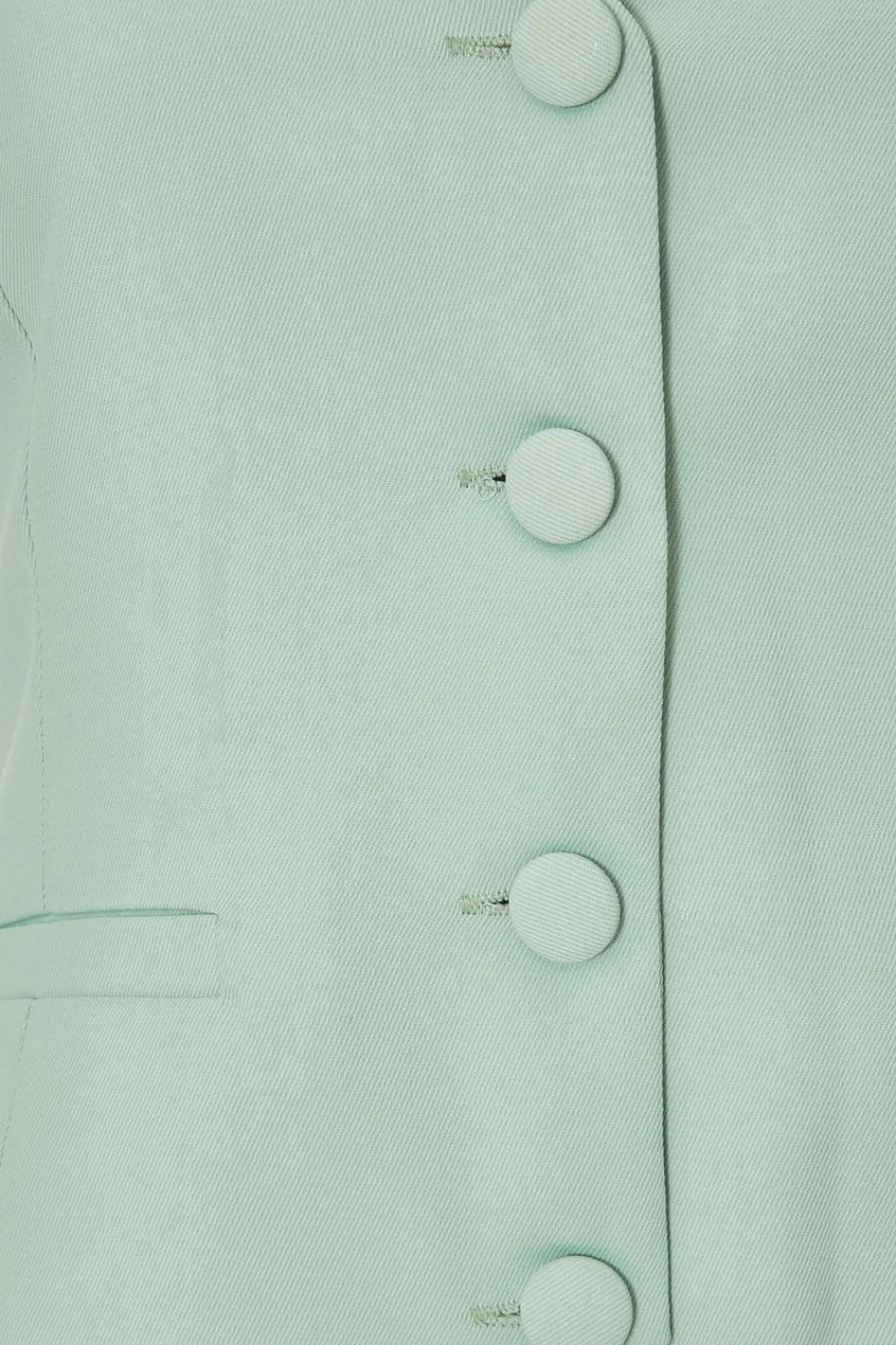 Quiz Waistcoat|Going Out Tops>Petite Mint Tailored Waistcoat