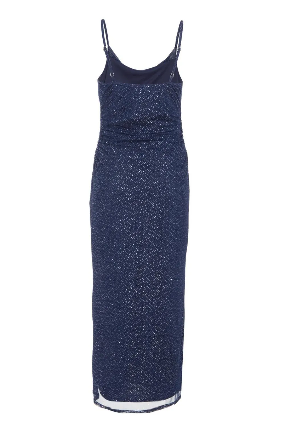 Quiz Evening Dresses|Petite Dresses>Petite Navy Glitter Mesh Midaxi Dress