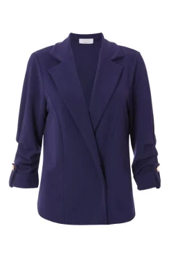 Quiz Workwear|Summer Clothes>Petite Ruched Sleeve Blazer