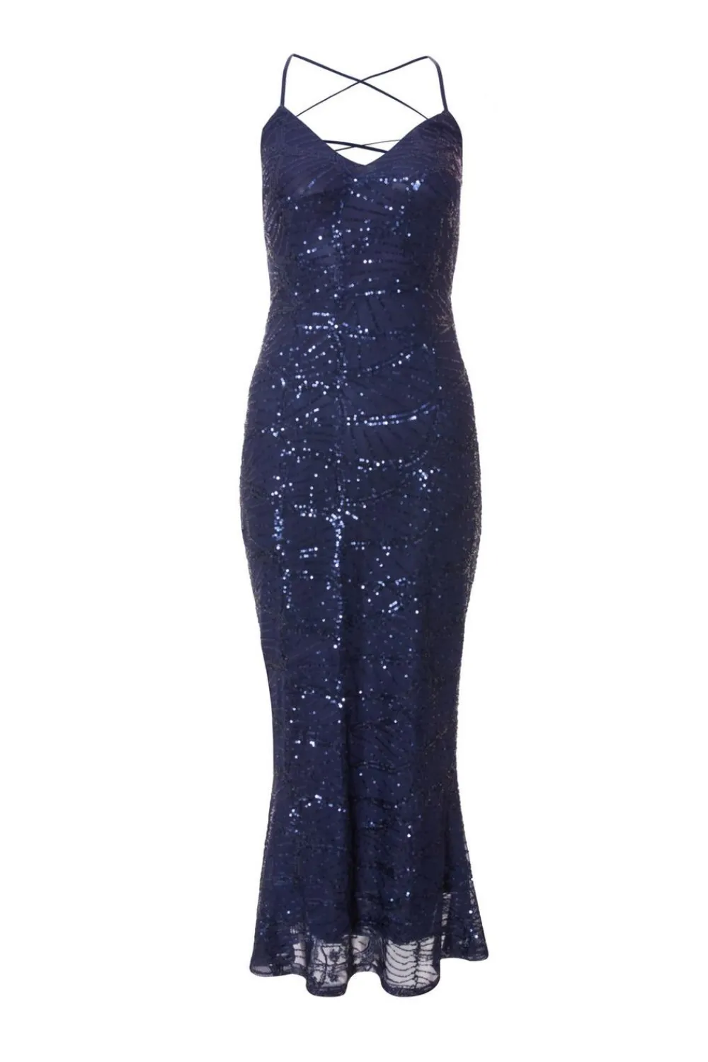 Quiz Prom Dresses|Prom & Ball>Petite Navy Sequin Fishtail Maxi Dress