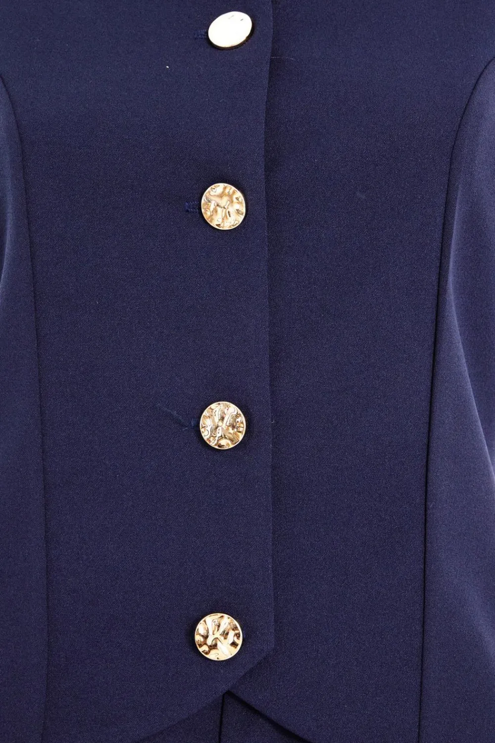 Quiz Going Out Jumpsuits|Workwear>Petite Navy Waistcoat Jumpsuit