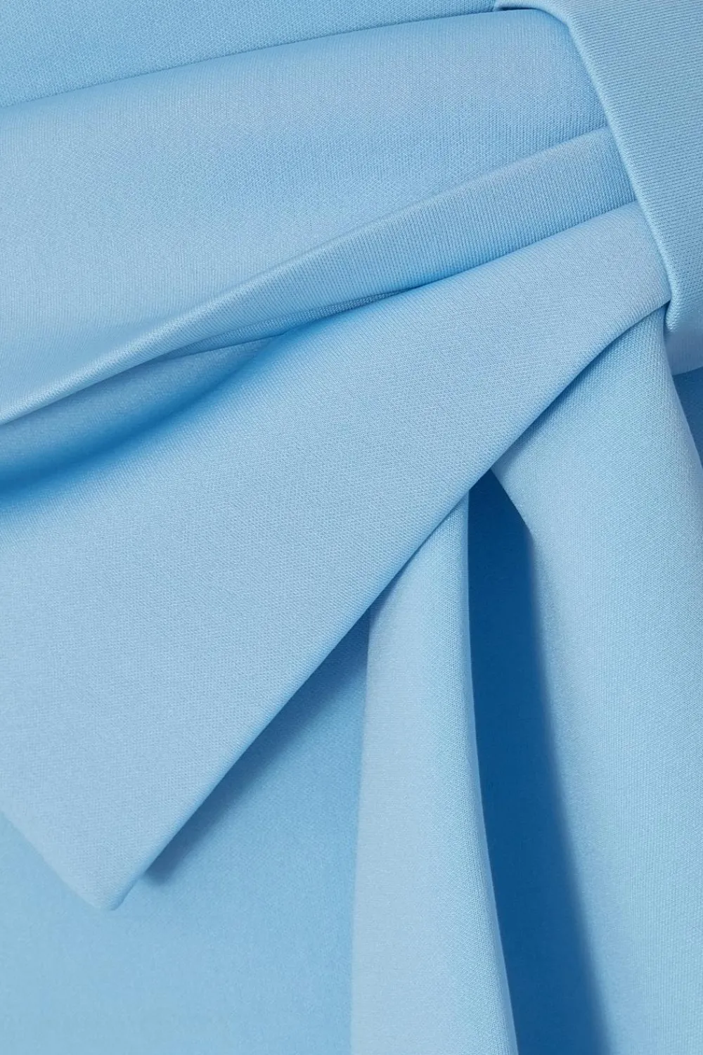 Quiz Day At The Races|Christening Guest>Petite Pale Blue Strapless Bow Midi Dress
