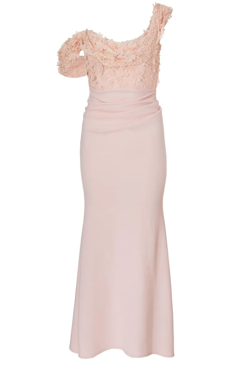 Quiz Prom Dresses|Prom & Ball>Petite Pink Floral Drop Sleeve Maxi Dress