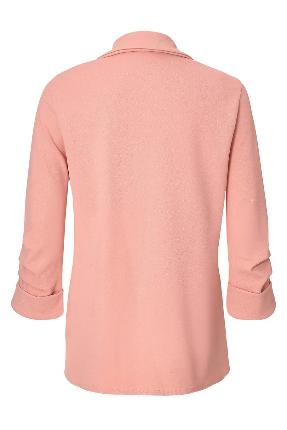 Quiz Workwear|Jackets & Coats>Petite Pink Ruched Sleeve Blazer