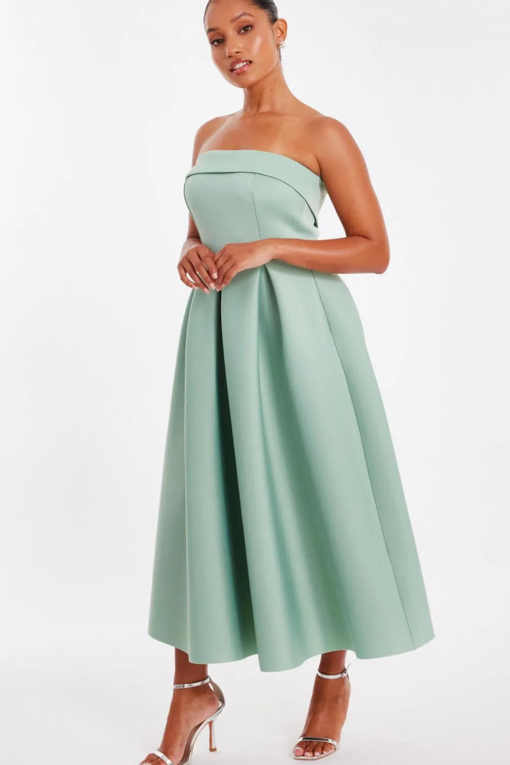 Quiz Prom Dresses|Prom & Ball>Petite Sage Bandeau Skater Dress