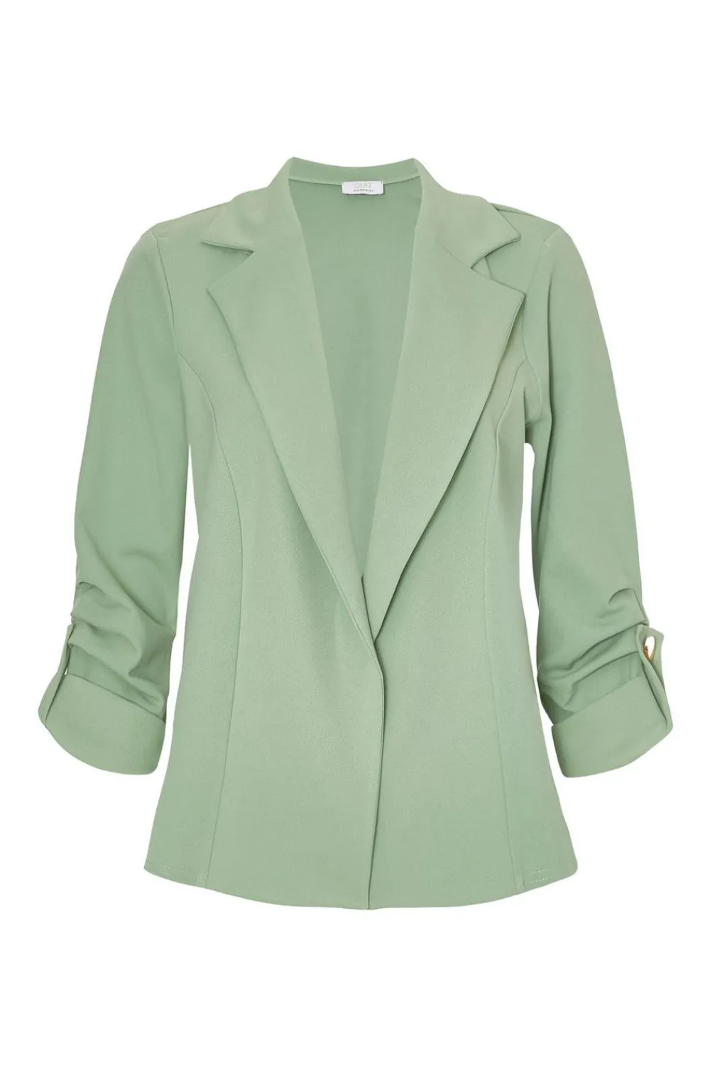 Quiz Workwear|Summer Clothes>Petite Sage Ruched Sleeve Blazer