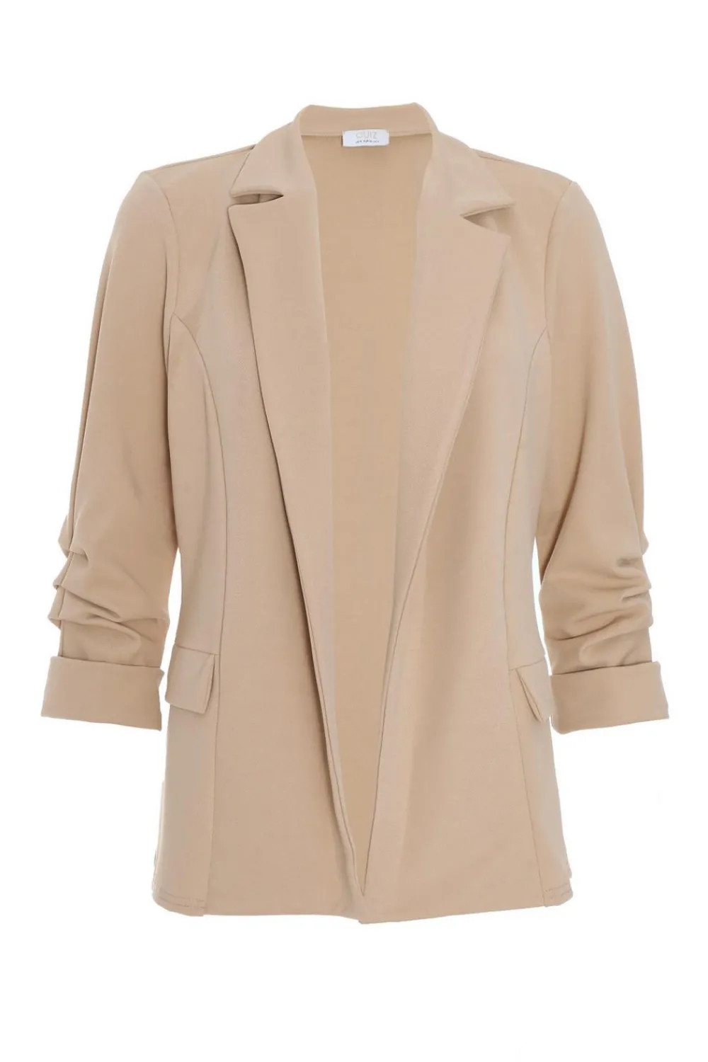 Quiz Jackets & Coats|Blazers>Petite Ruched Sleeve Blazer