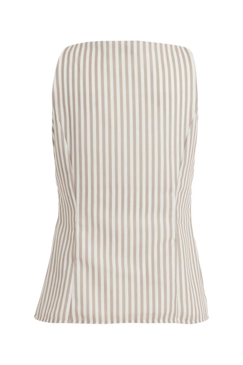 Quiz Waistcoat|Summer Tops>Petite Stone Striped Boat Neck Waistcoat