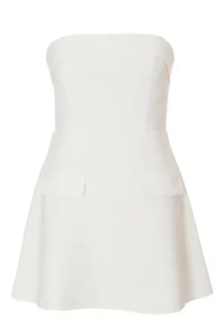 Quiz Going Out|White Dresses>Petite White Bandeau Mini Dress