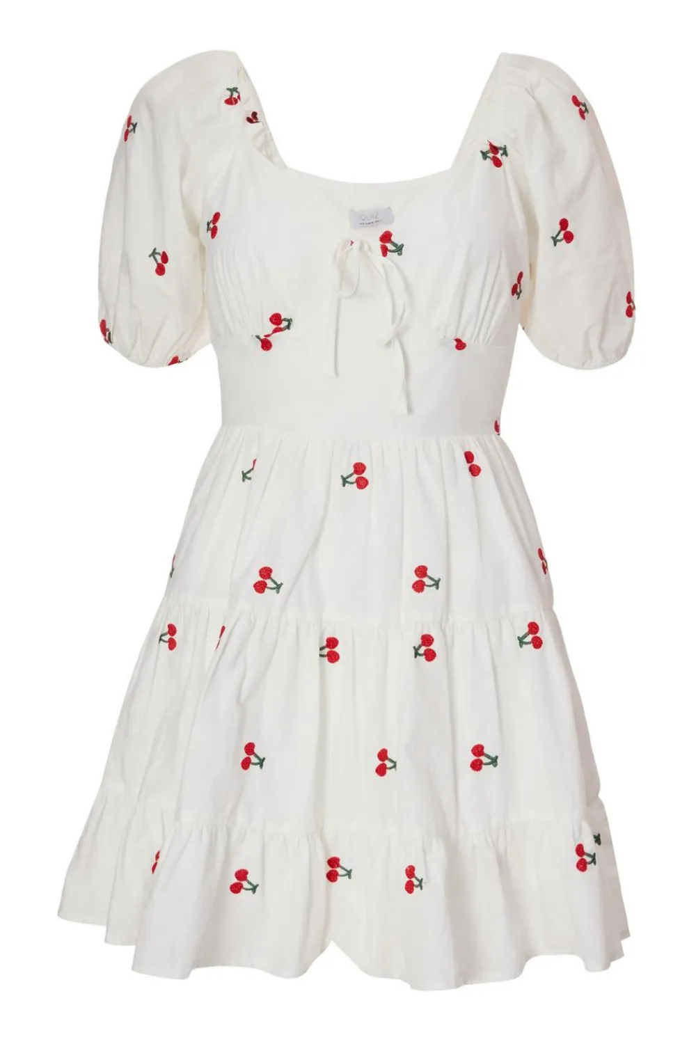 Quiz Summer Clothes|Holiday>Petite White Cherry Print Skater Dress