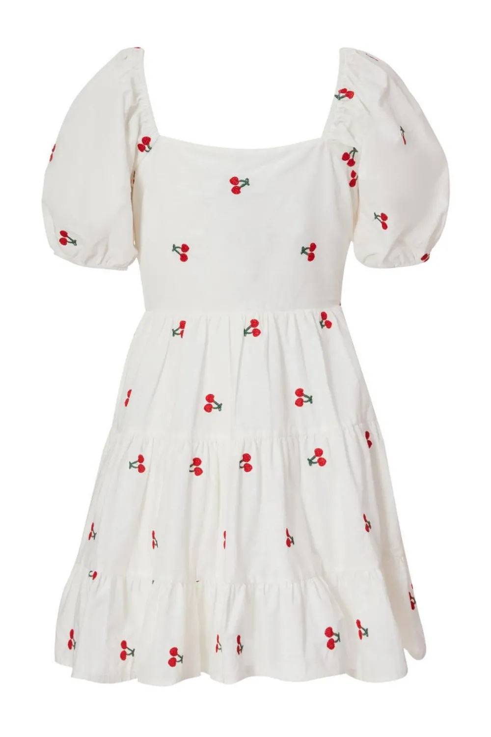 Quiz Summer Clothes|Holiday>Petite White Cherry Print Skater Dress