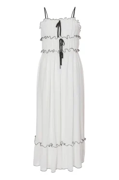 Quiz Summer Clothes|Holiday>Petite White Chiffon Strappy Midaxi Dress