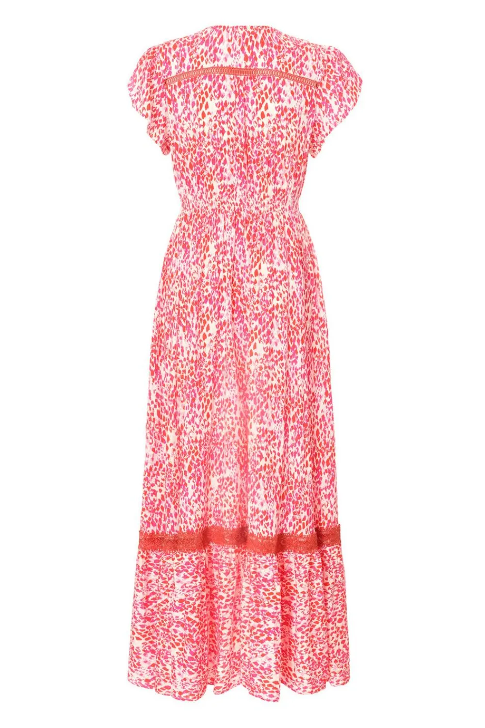 Quiz Summer Clothes|Holiday>Pink Animal Print Midaxi Dress