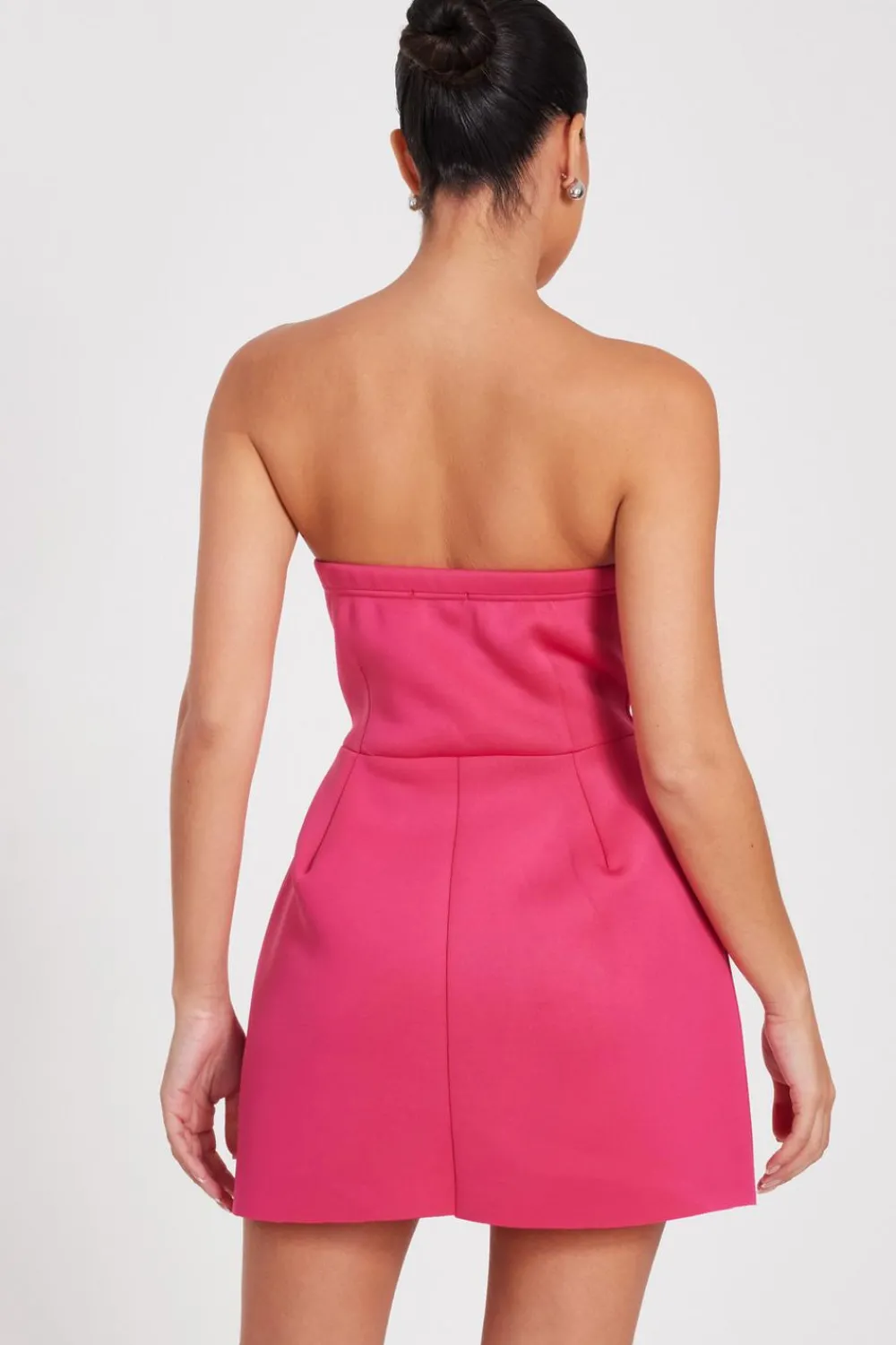 Quiz Evening Dresses|Day At The Races>Pink Bandeau A-Line Mini Dress