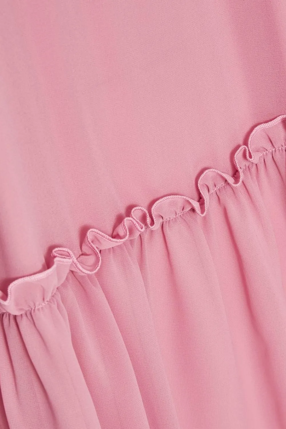 Quiz Day At The Races|Christening Guest>Pink Chiffon Frill Mini Dress