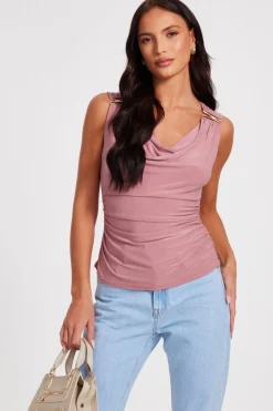 Quiz Summer Tops|Going Out Tops>Cowl Neck Top