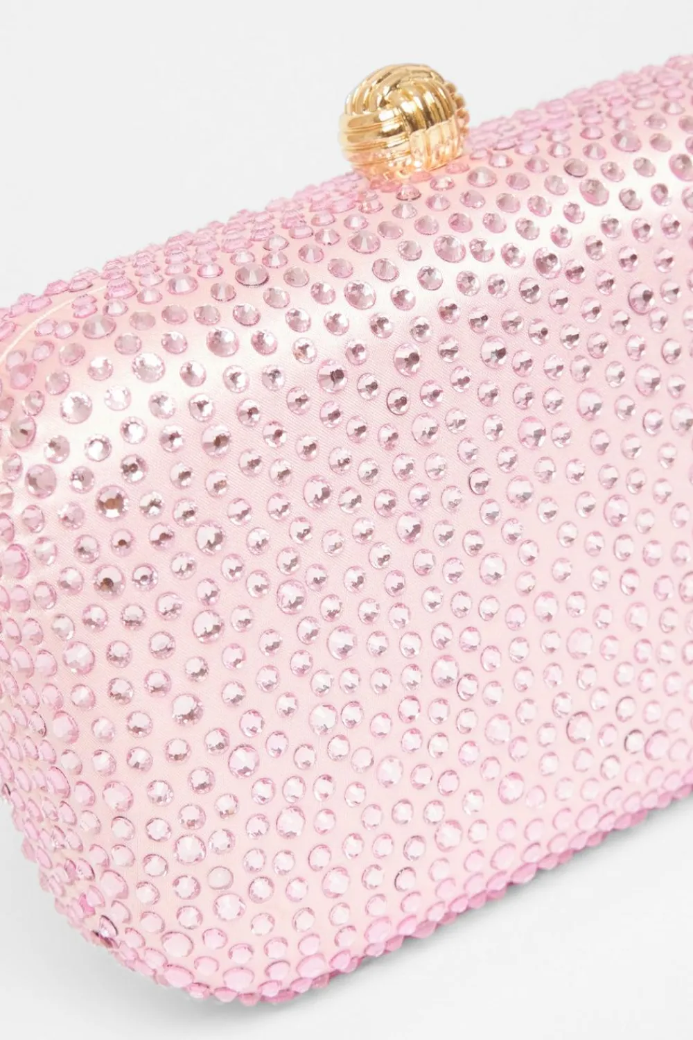 Quiz Bags|Prom & Ball>Pink Diamante Clip Box Bag