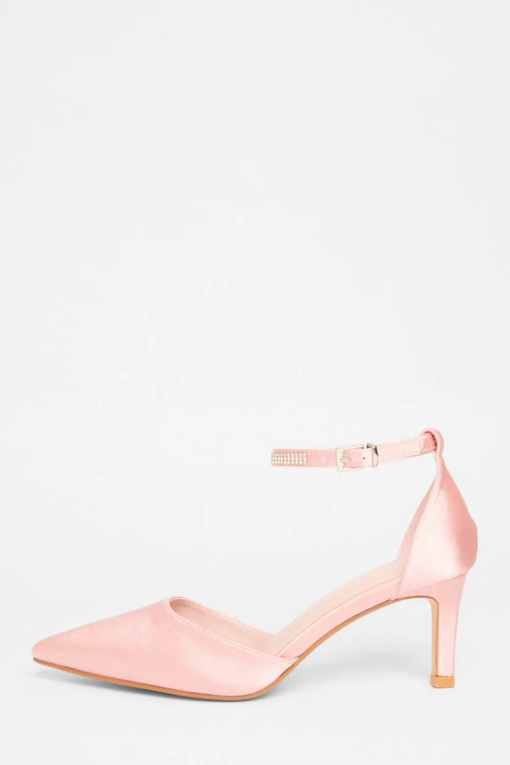 Quiz Shoe & Bag Sets|Occasion Shoes>Diamante Strap Court Heels