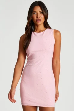 Quiz Summer Clothes|Pink Dresses>Pink Embellished Bodycon Mini Dress