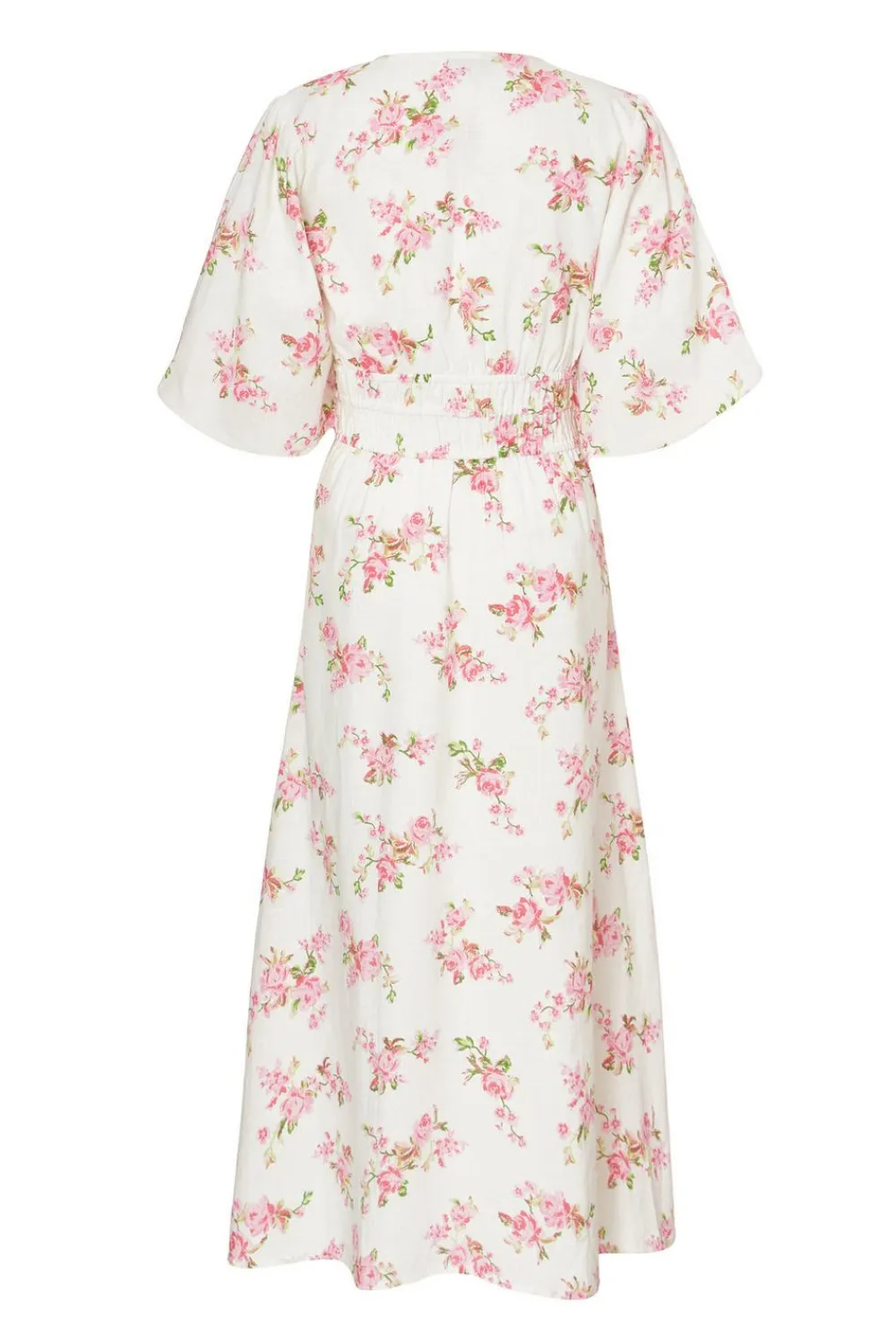 Quiz Summer Clothes|Holiday>Pink Floral V-Neck Midi Dress