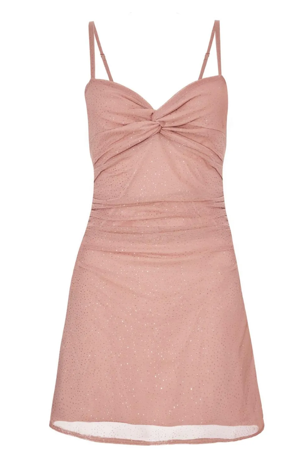Quiz Going Out|Dresses>Pink Glitter Mesh Mini Dress