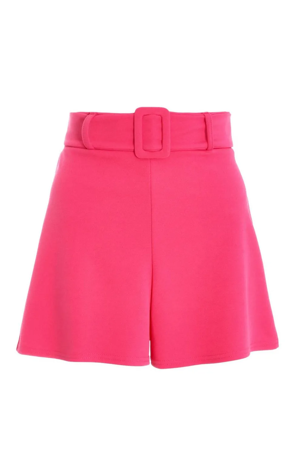 Quiz Summer Clothes|Shorts>Pink High Waisted Belted Shorts