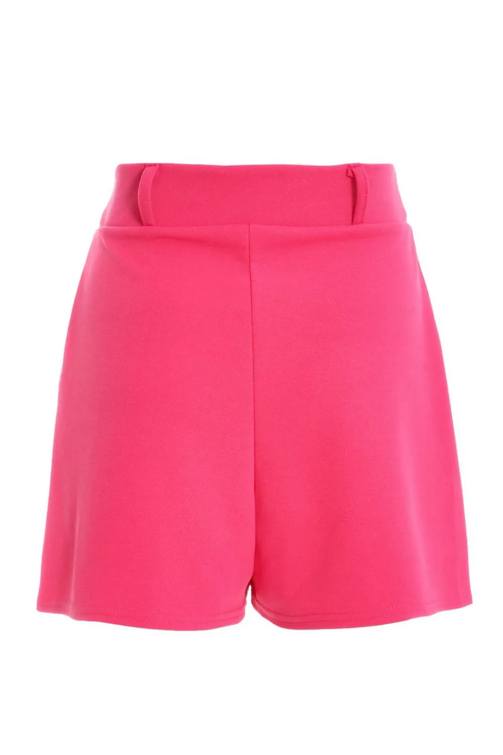Quiz Summer Clothes|Shorts>Pink High Waisted Belted Shorts