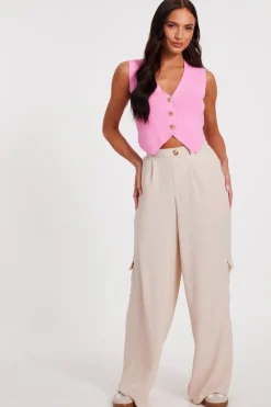 Quiz Waistcoat|Workwear>Knitted Button Front Waistcoat