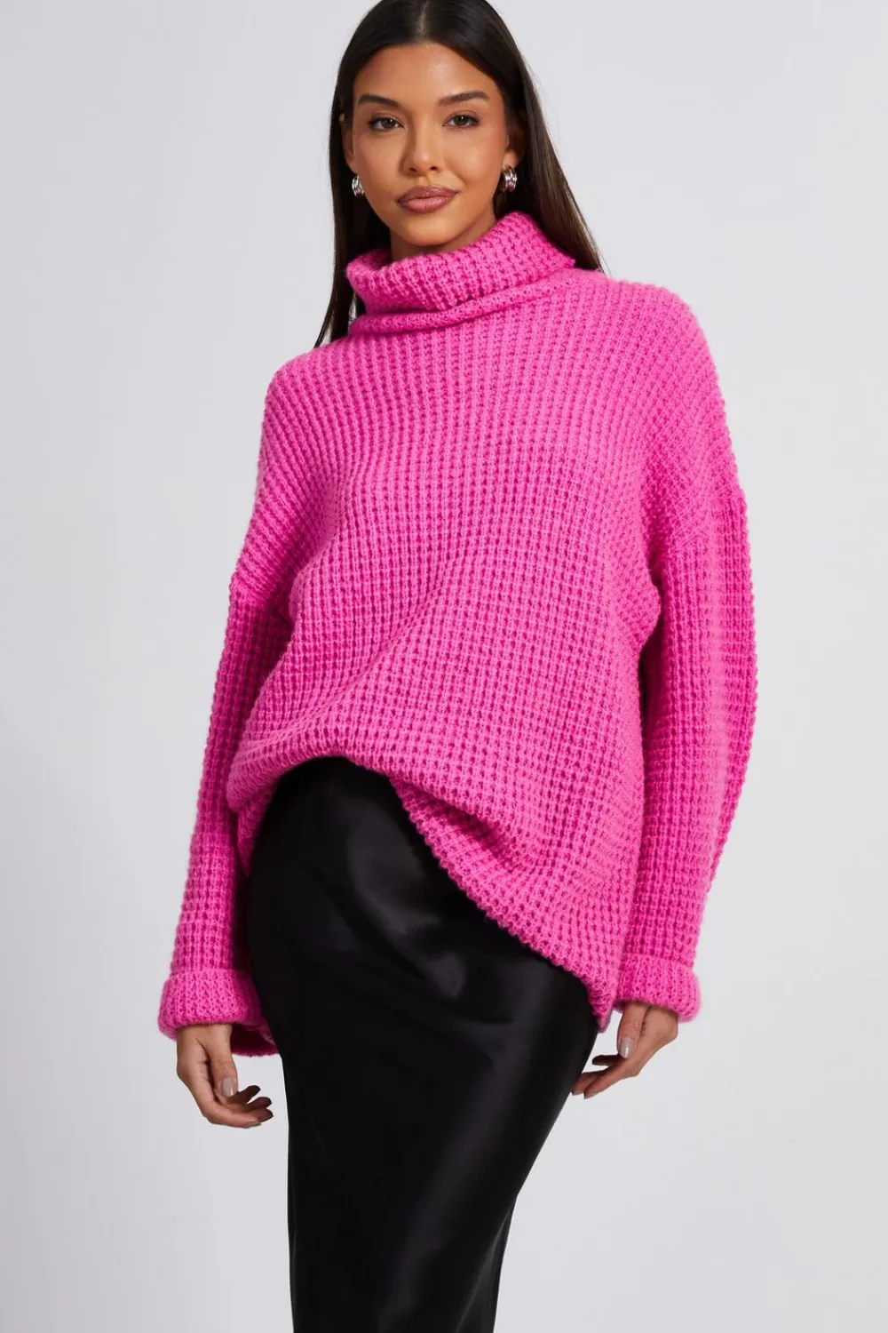 Quiz Knitwear|Jumpers>Knitted Roll Neck Jumper