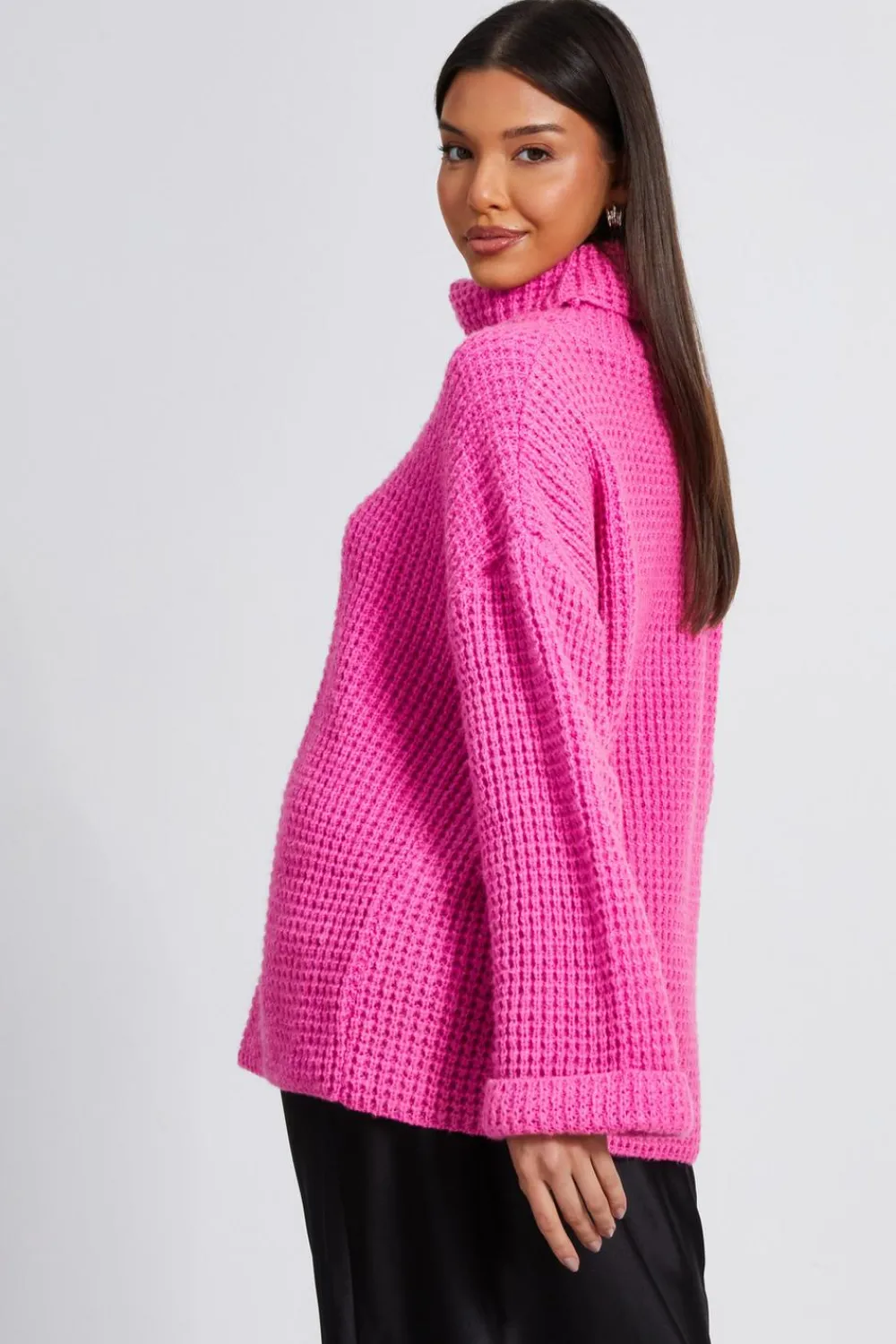 Quiz Knitwear|Jumpers>Knitted Roll Neck Jumper
