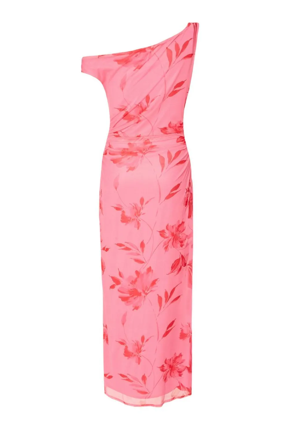 Quiz Day At The Races|Summer Clothes>Pink Mesh Floral Print Midaxi Dress