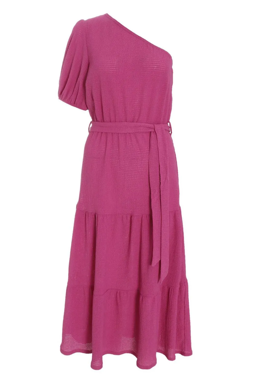 Quiz Summer Dresses|Pink Dresses>Pink One Shoulder Midi Dress