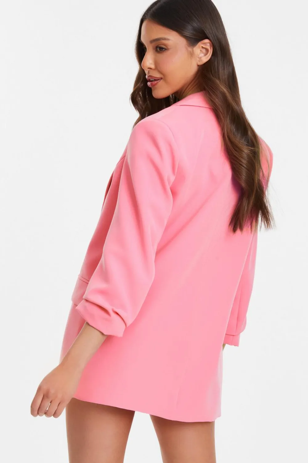 Quiz Jackets & Coats|Co-Ords>Ruched Sleeve Blazer