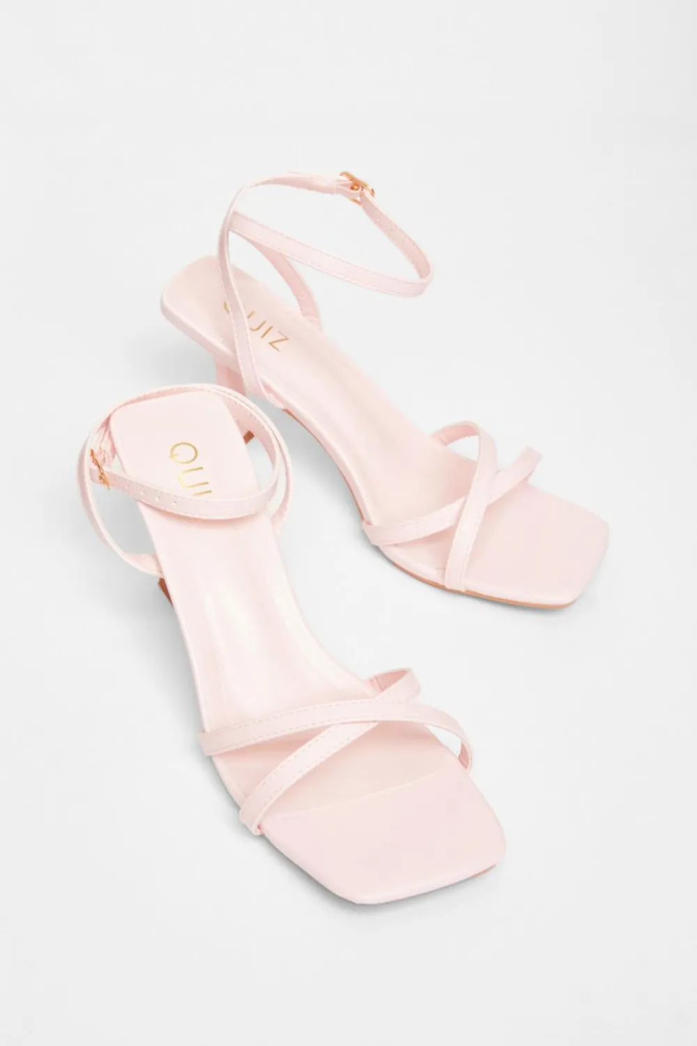 Quiz Heels>Strappy Flared Heels