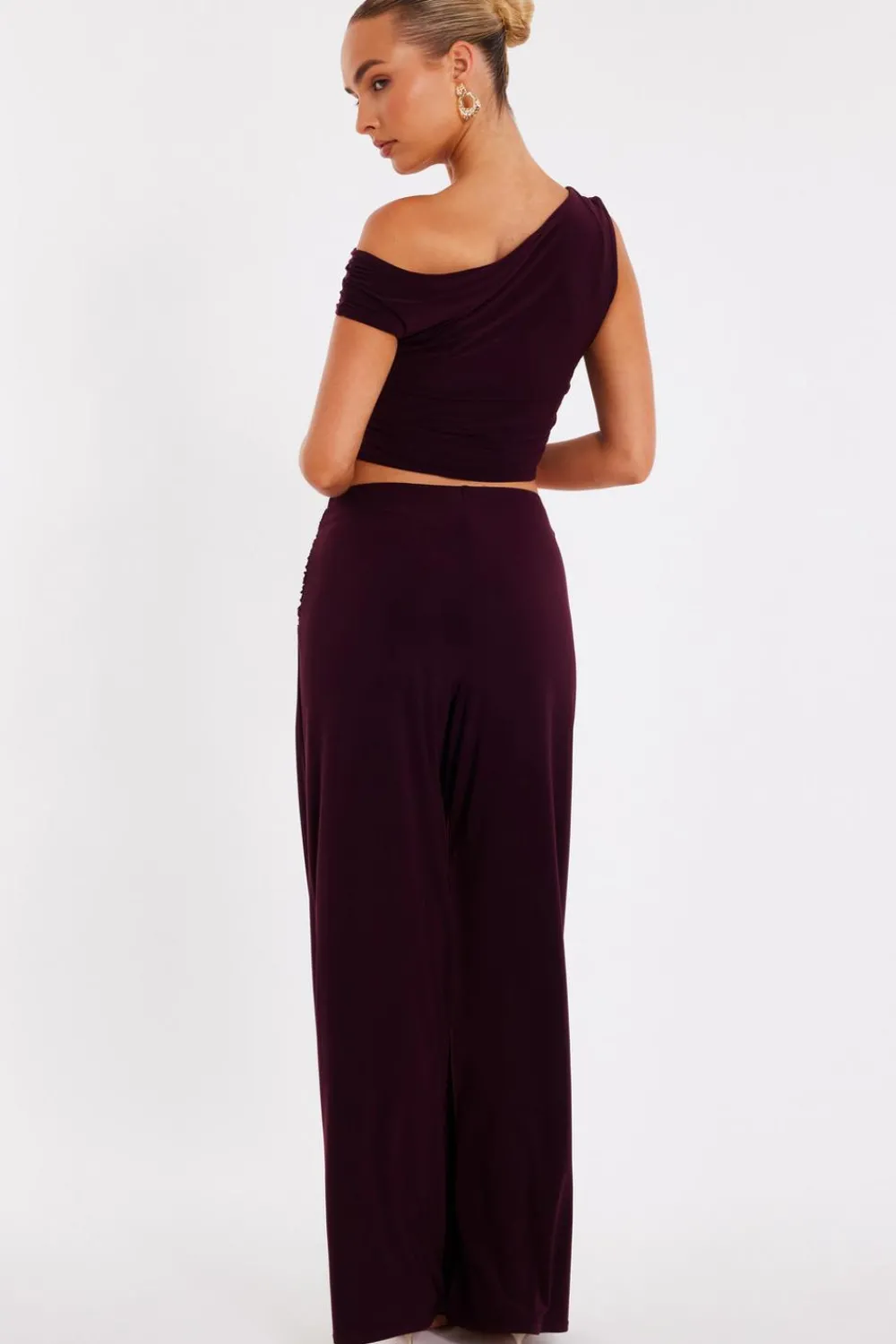 Quiz Trousers|Going Out>Buckle Wide Leg Trousers