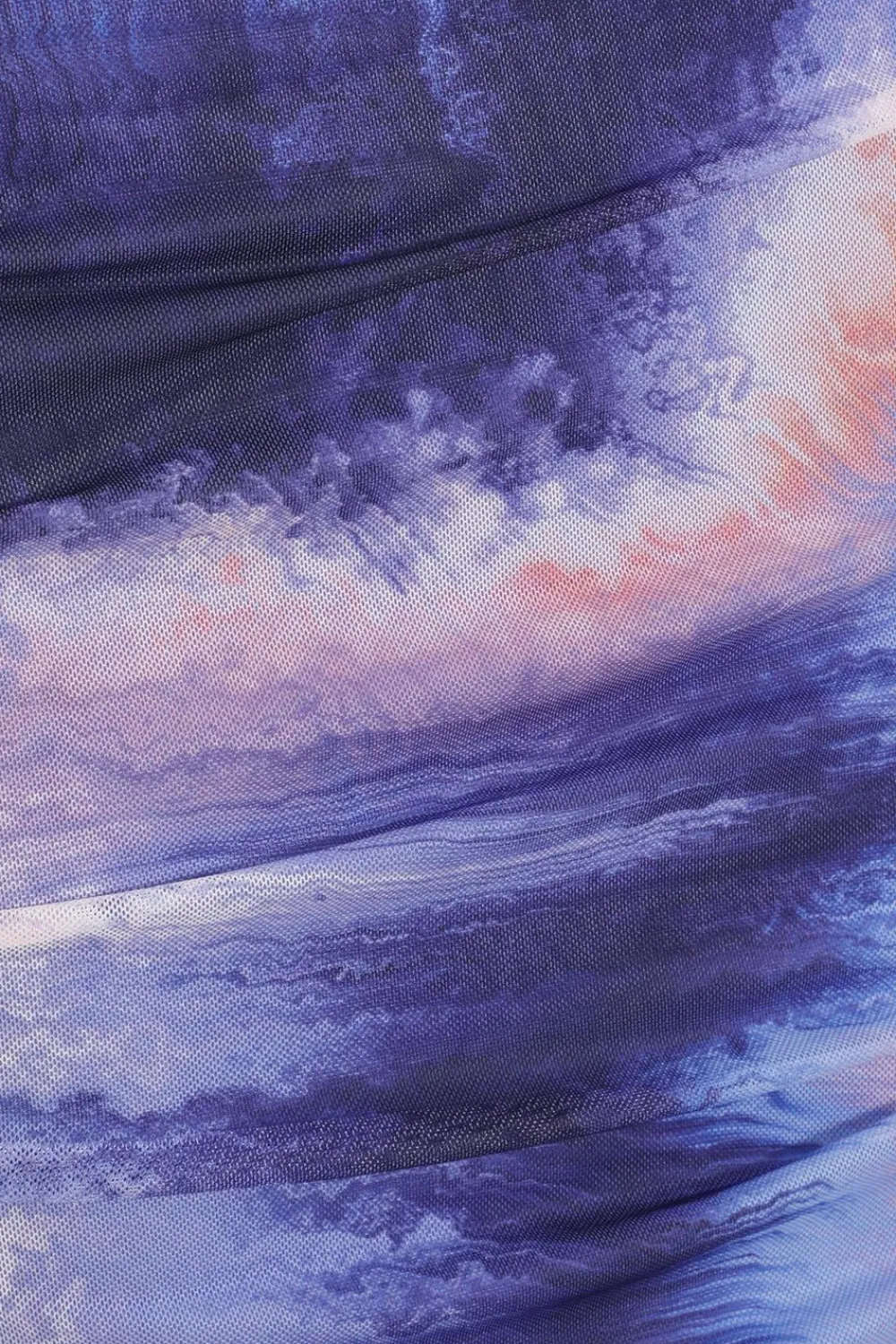 Quiz Skirts|Co-Ords>Purple Mesh Tie Dye Skirt