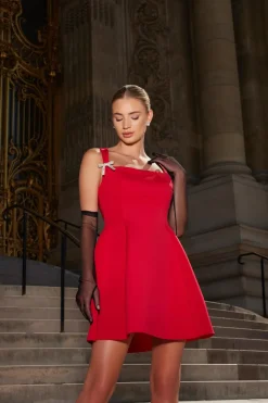 Quiz Trending: Red|Red Dresses>A-Line Mini Dress