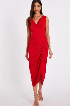 Quiz Day At The Races|Christening Guest>Cowl Neck Midi Dress