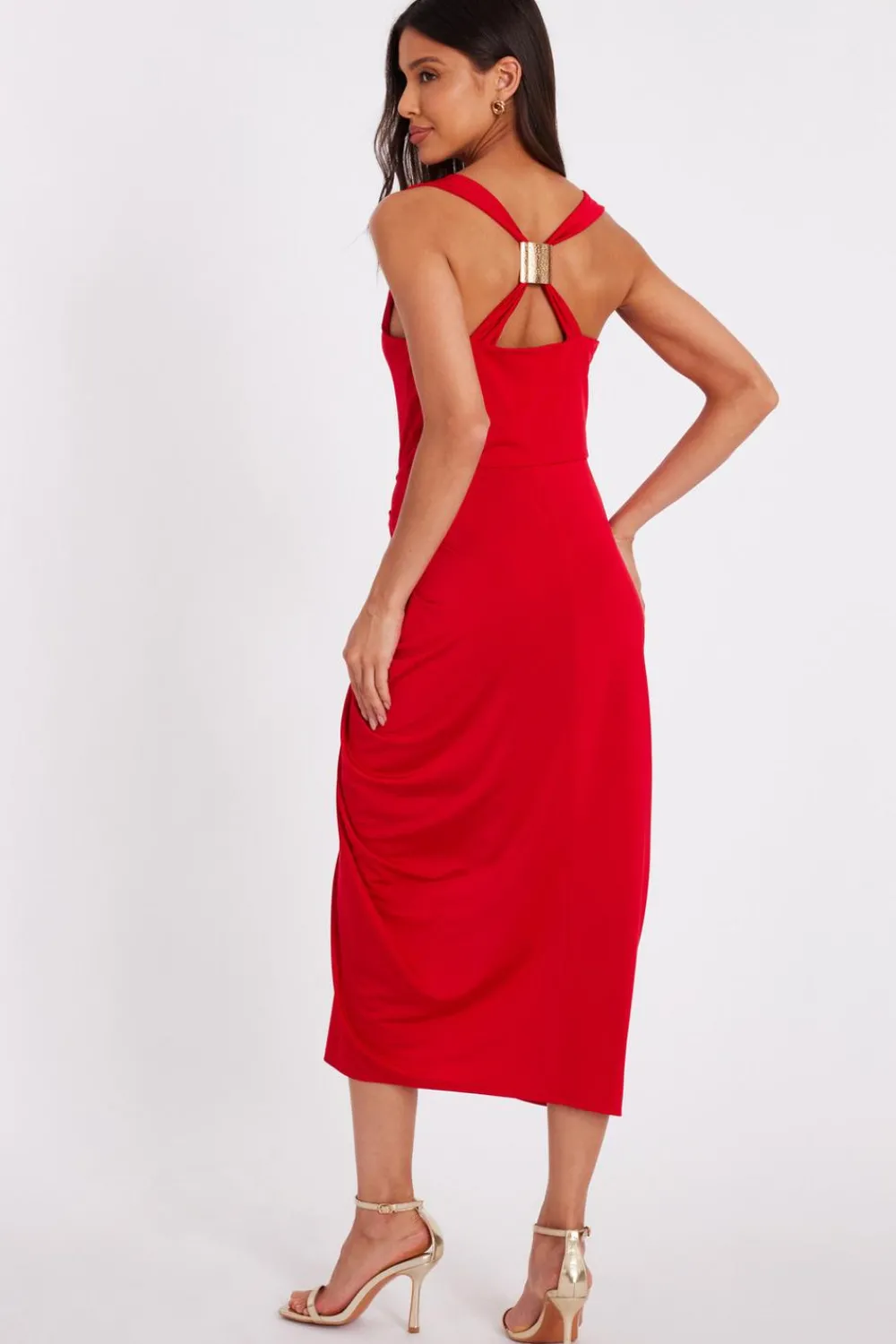 Quiz Day At The Races|Christening Guest>Cowl Neck Midi Dress