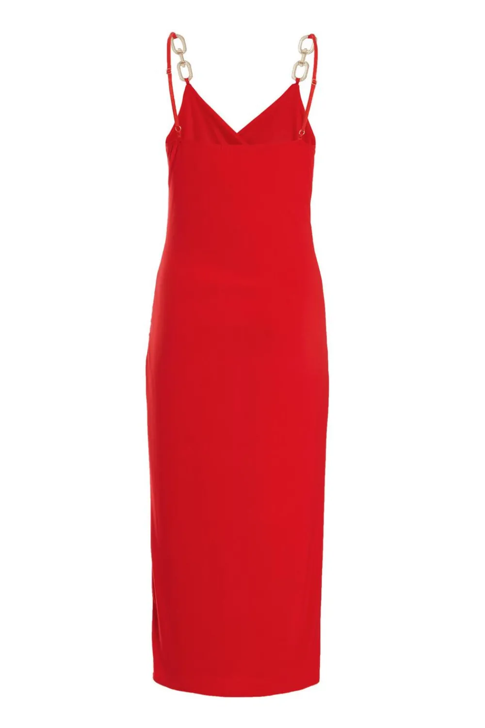 Quiz Evening Dresses|Trending: Red>Diamante Strap Midi Dress