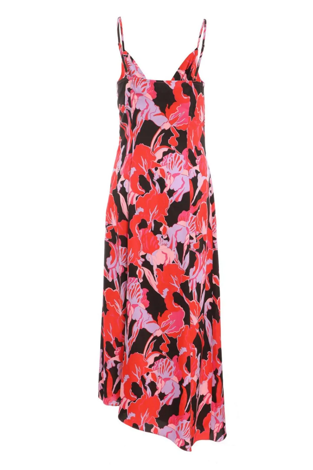 Quiz Holiday|Wedding Guest Dresses>Red Floral Satin Midaxi Dress
