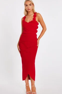 Quiz Day At The Races|Christening Guest>Floral Trim Midaxi Dress
