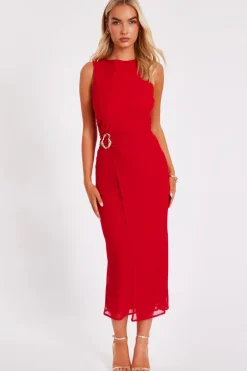 Quiz Day At The Races|Christening Guest>Mesh Buckle Midaxi Dress