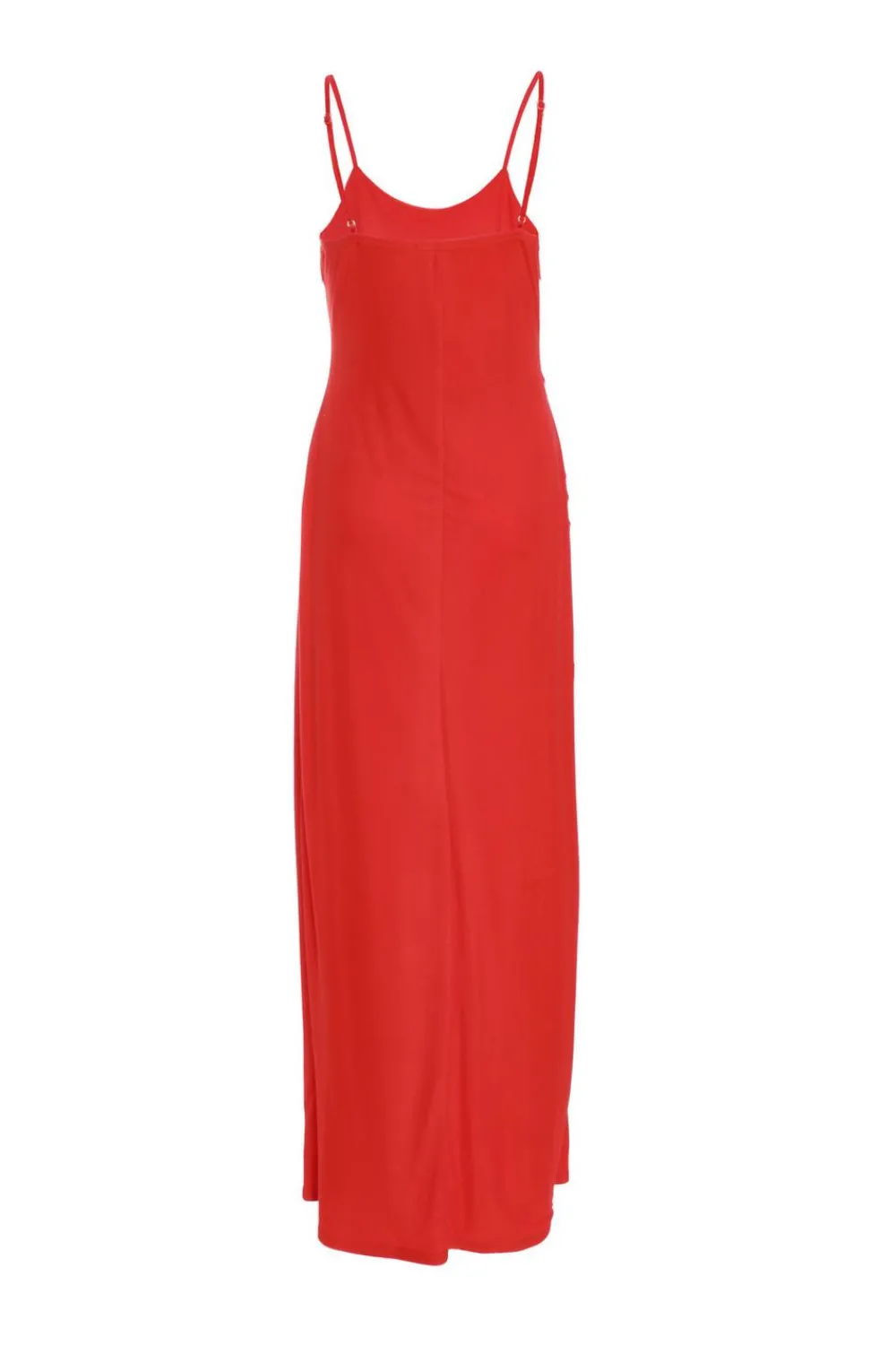 Quiz Trending: Red|Holiday>Red Mesh Ruffle Maxi Dress