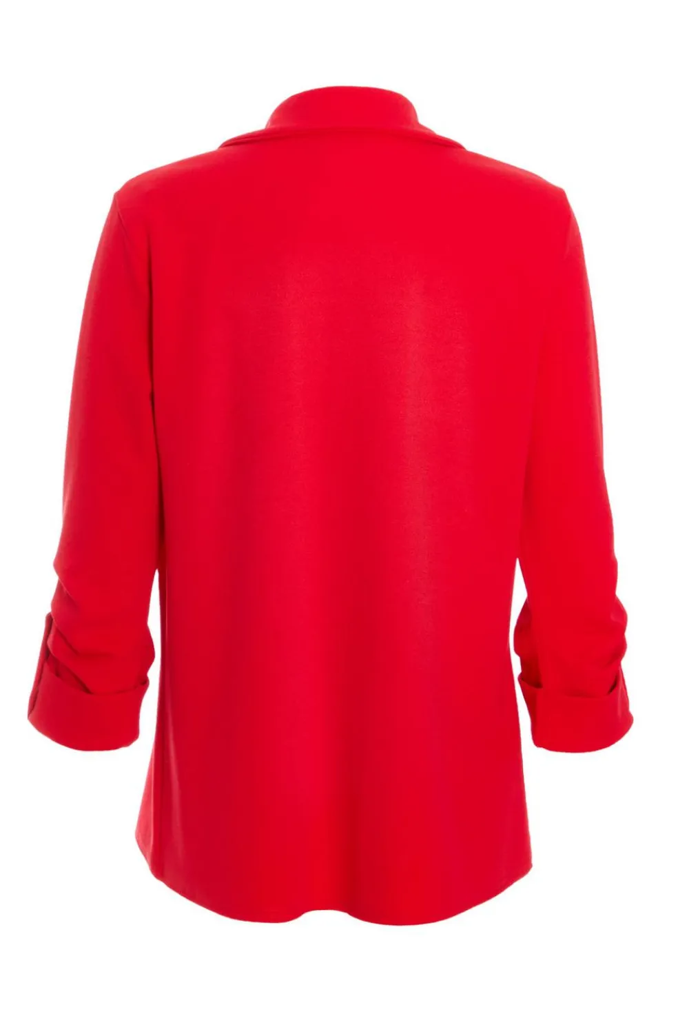 Quiz Workwear|Trending: Red>Ruched Sleeve Tailo Blazer