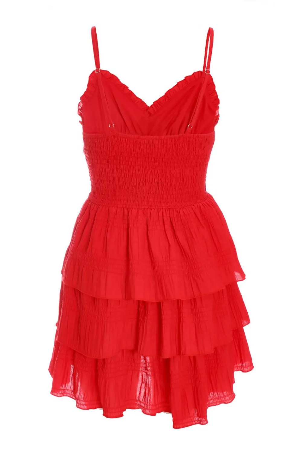 Quiz Playsuits|Trending: Red>Ruffle Tie Playsuit