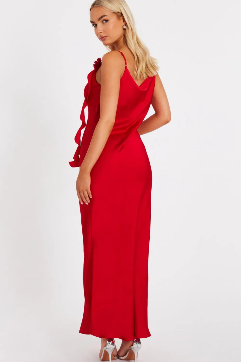Quiz Day At The Races|Christening Guest>Satin Corsage Midaxi Dress