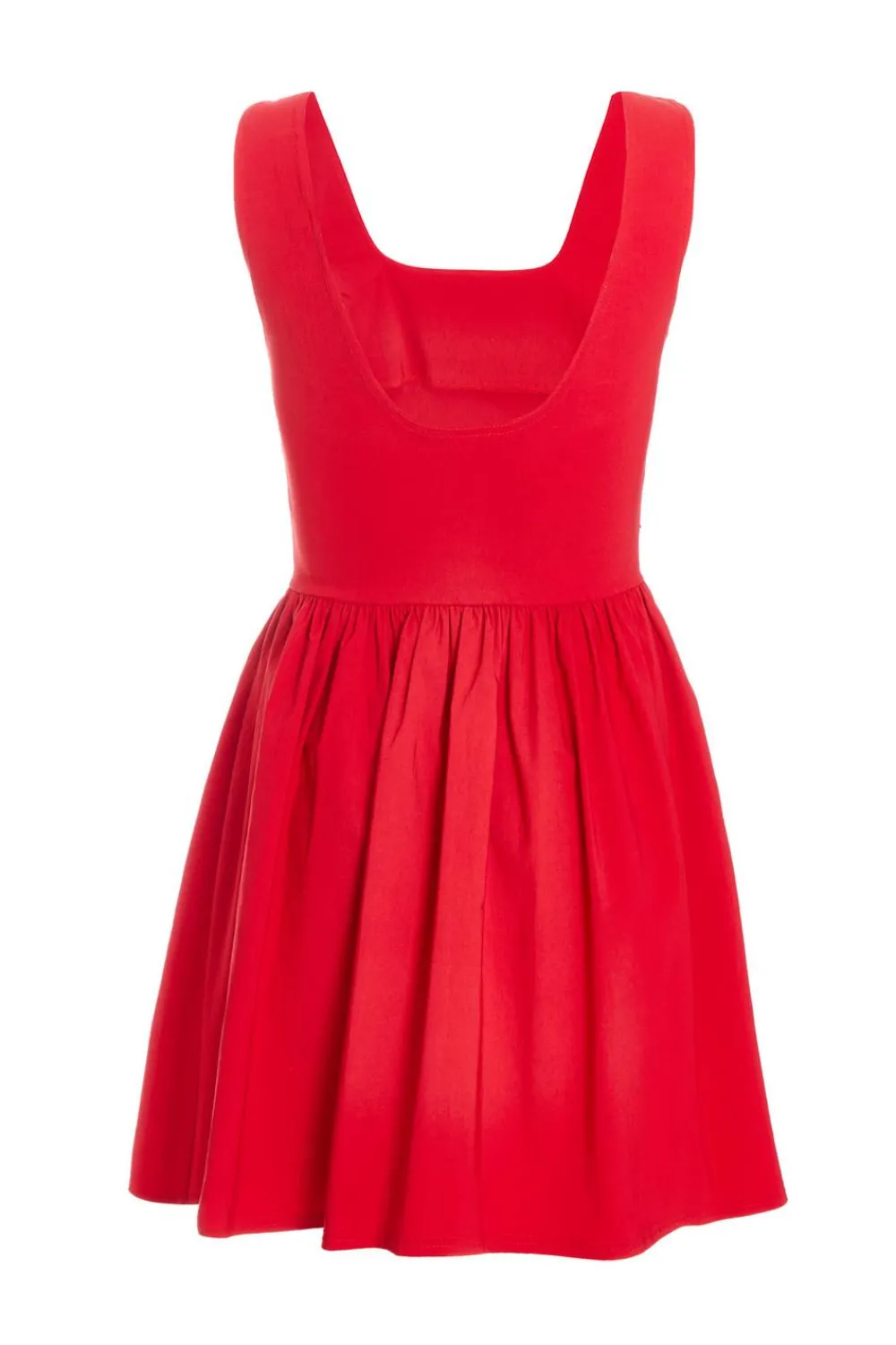 Quiz Trending: Red|Casual Clothing>Red Scoop Back Skater Dress