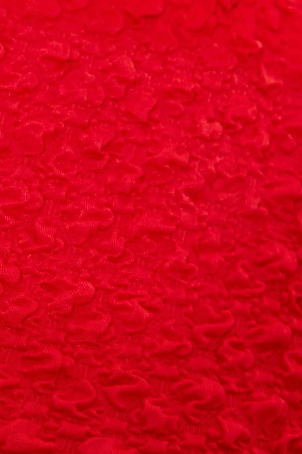 Quiz Going Out Tops|Crop Tops>Red Textured Crop Top