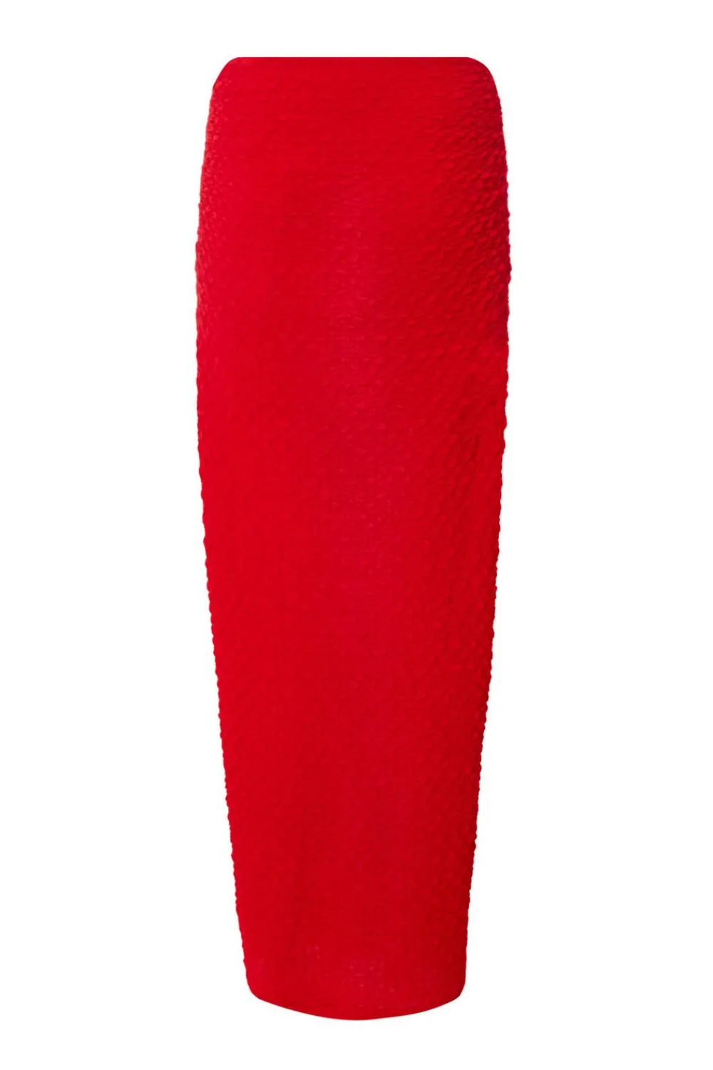 Quiz Skirts|Going Out>Red Textured Maxi Skirt